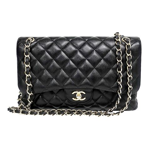 chanel jumbo large black caviar classic flap bag|Chanel Classic Flap Bag: How Much Is It & Is It Worth .